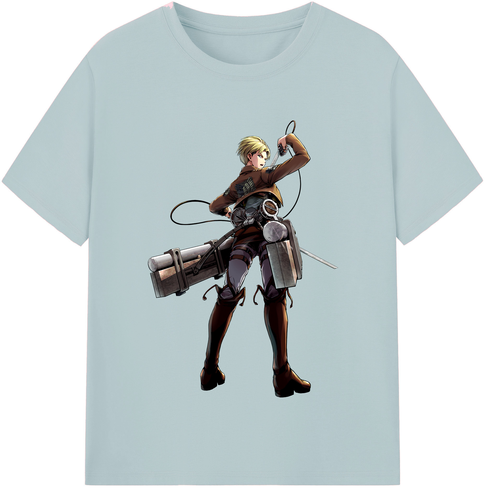 （画像用） 進撃の巨人 Attack on Titan 綿100％半袖Tシャツ（フロントプリント）